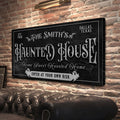 Personalized Haunted House Sign II by Tailored Canvases