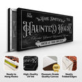 Personalized Haunted House Sign II by Tailored Canvases