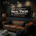 Personalized Hocus Pocus Broom Co. Wall Sign by Tailored Canvases