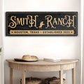 Personalized Horse Ranch Sign by Tailored Canvases
