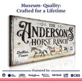 Personalized Horse Ranch Sign II by Tailored Canvases