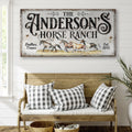 Personalized Horse Ranch Sign II by Tailored Canvases