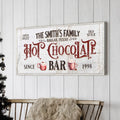 Personalized Hot Chocolate Bar Sign by Tailored Canvases