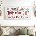 Personalized Hot Chocolate Bar Sign by Tailored Canvases