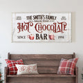 Personalized Hot Chocolate Bar Sign by Tailored Canvases