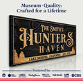Personalized Hunters Haven Family Sign by Tailored Canvases