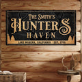Personalized Hunters Haven Family Sign by Tailored Canvases