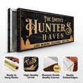 Personalized Hunters Haven Family Sign by Tailored Canvases
