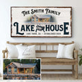 Personalized Lake House Sign by Tailored Canvases