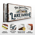 Personalized Lake House Sign by Tailored Canvases