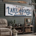 Personalized Lake House Sign III by Tailored Canvases