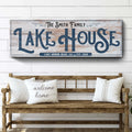 Personalized Lake House Sign III by Tailored Canvases