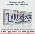 Personalized Lake House Sign III by Tailored Canvases