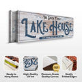 Personalized Lake House Sign III by Tailored Canvases