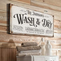 Personalized Laundry Service Sign by Tailored Canvases