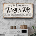 Personalized Laundry Service Sign by Tailored Canvases