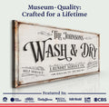 Personalized Laundry Service Sign by Tailored Canvases