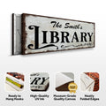 Personalized Library Sign III by Tailored Canvases