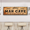 Personalized Man Cave Sign: Rustic Man Cave Sign for Custom Bar Signs or Home Bar by Tailored Canvases