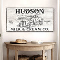 Personalized Milk & Cream Co Sign II by Tailored Canvases