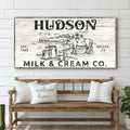 Personalized Milk & Cream Co Sign II by Tailored Canvases