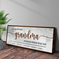 Personalized Mothers Day Gift for Grandma Sign II by Tailored Canvases