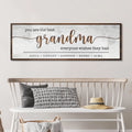 Personalized Mothers Day Gift for Grandma Sign II by Tailored Canvases