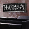 Personalized Movies & Popcorn Sign by Tailored Canvases