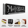 Personalized Movies & Popcorn Sign by Tailored Canvases