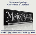 Personalized Movies & Popcorn Sign by Tailored Canvases
