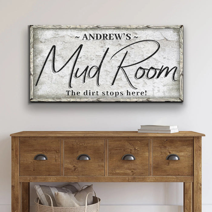 Personalized Mud Room Sign II by Tailored Canvases
