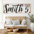 Personalized Party of Family Sign II by Tailored Canvases