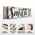 Personalized Party of Family Sign II by Tailored Canvases