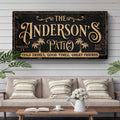 Personalized Patio Sign by Tailored Canvases