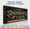 Personalized Patio Sign by Tailored Canvases