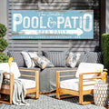Personalized Pool And Patio Sign V by Tailored Canvases