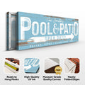 Personalized Pool And Patio Sign V by Tailored Canvases