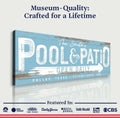 Personalized Pool And Patio Sign V by Tailored Canvases