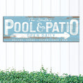 Personalized Pool And Patio Sign V by Tailored Canvases
