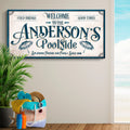 Personalized Pool Party Sign by Tailored Canvases