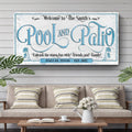 Personalized Pool & Patio Sign by Tailored Canvases