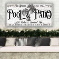 Personalized Pool & Patio Sign VI by Tailored Canvases