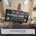 Personalized Poolside Bar And Grill Sign III by Tailored Canvases