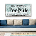 Personalized Poolside Sign by Tailored Canvases