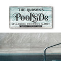Personalized Poolside Sign by Tailored Canvases