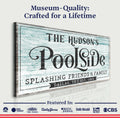 Personalized Poolside Sign by Tailored Canvases