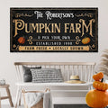 Personalized Pumpkin Farm Halloween Sign by Tailored Canvases