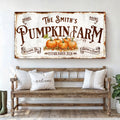 Personalized Pumpkin Farm Sign by Tailored Canvases