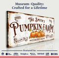 Personalized Pumpkin Farm Sign by Tailored Canvases