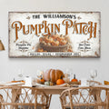 Personalized Pumpkin Patch Sign II by Tailored Canvases